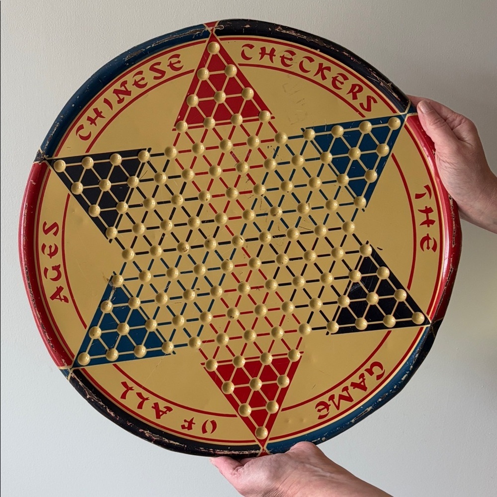 Vintage Chinese Checkers Board